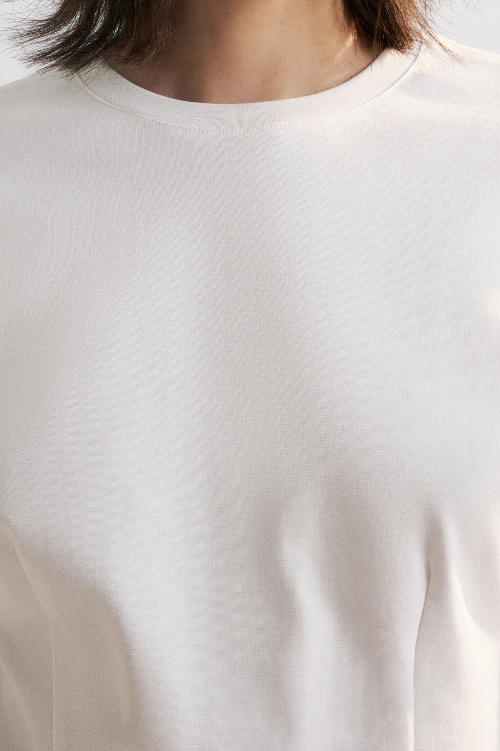 Футболка-топ хлопковая приталенная - цвет белый - 6