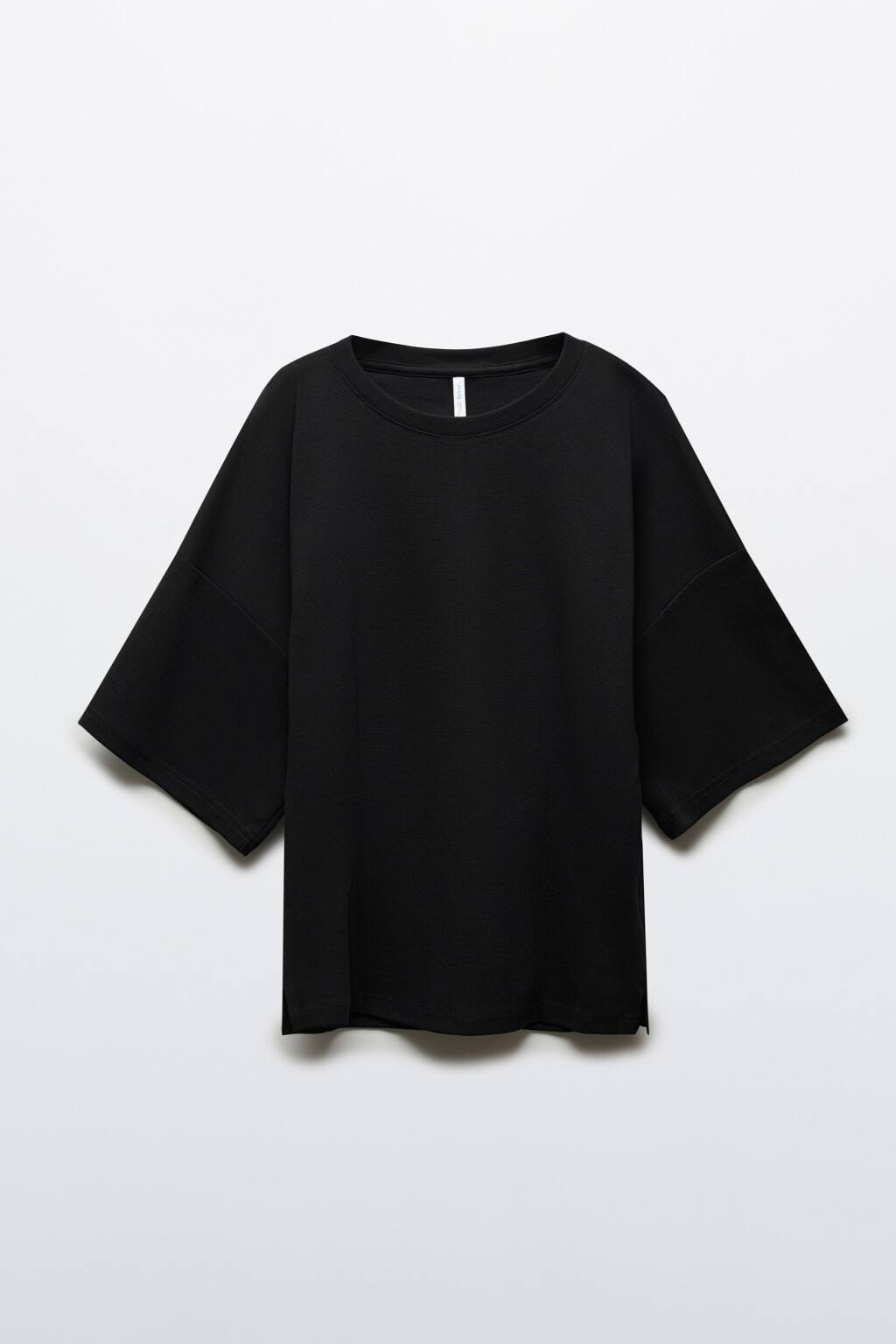 Футболка-топ хлопковая приталенная - цвет черный - 7