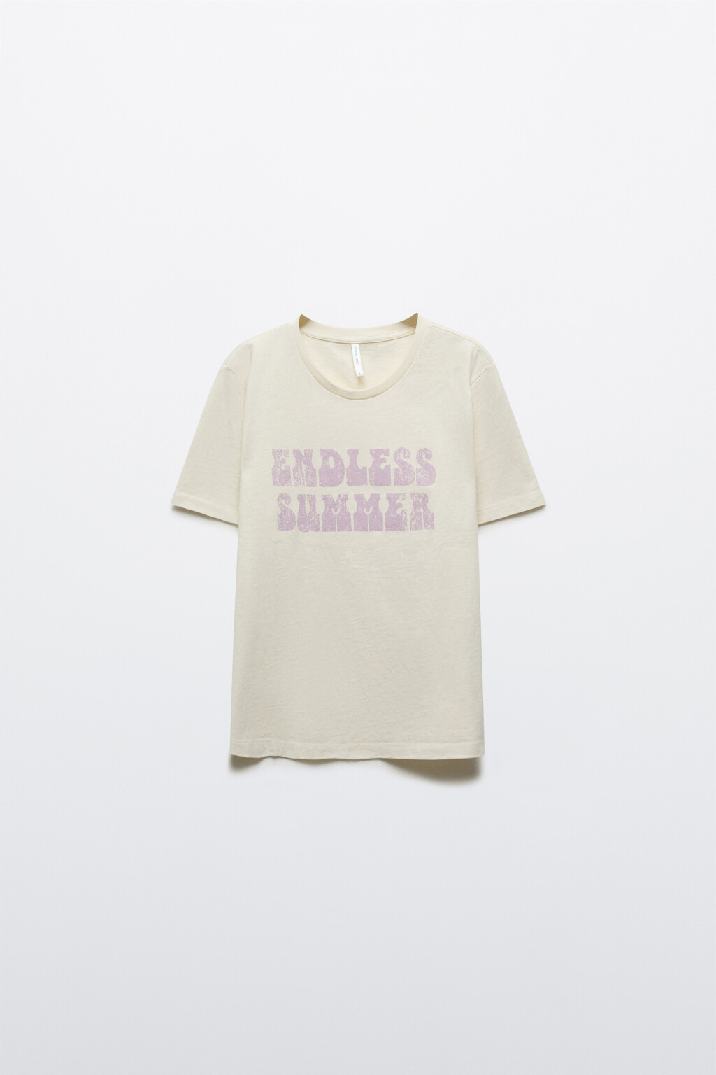 Футболка прямая с принтом - цвет белый - 7