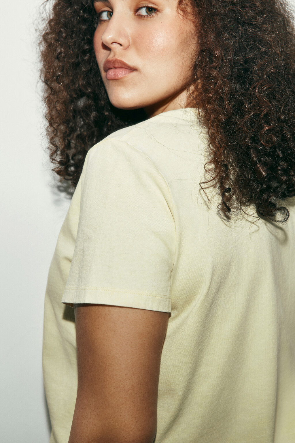 Футболка прямая с принтом - цвет желтый - 6