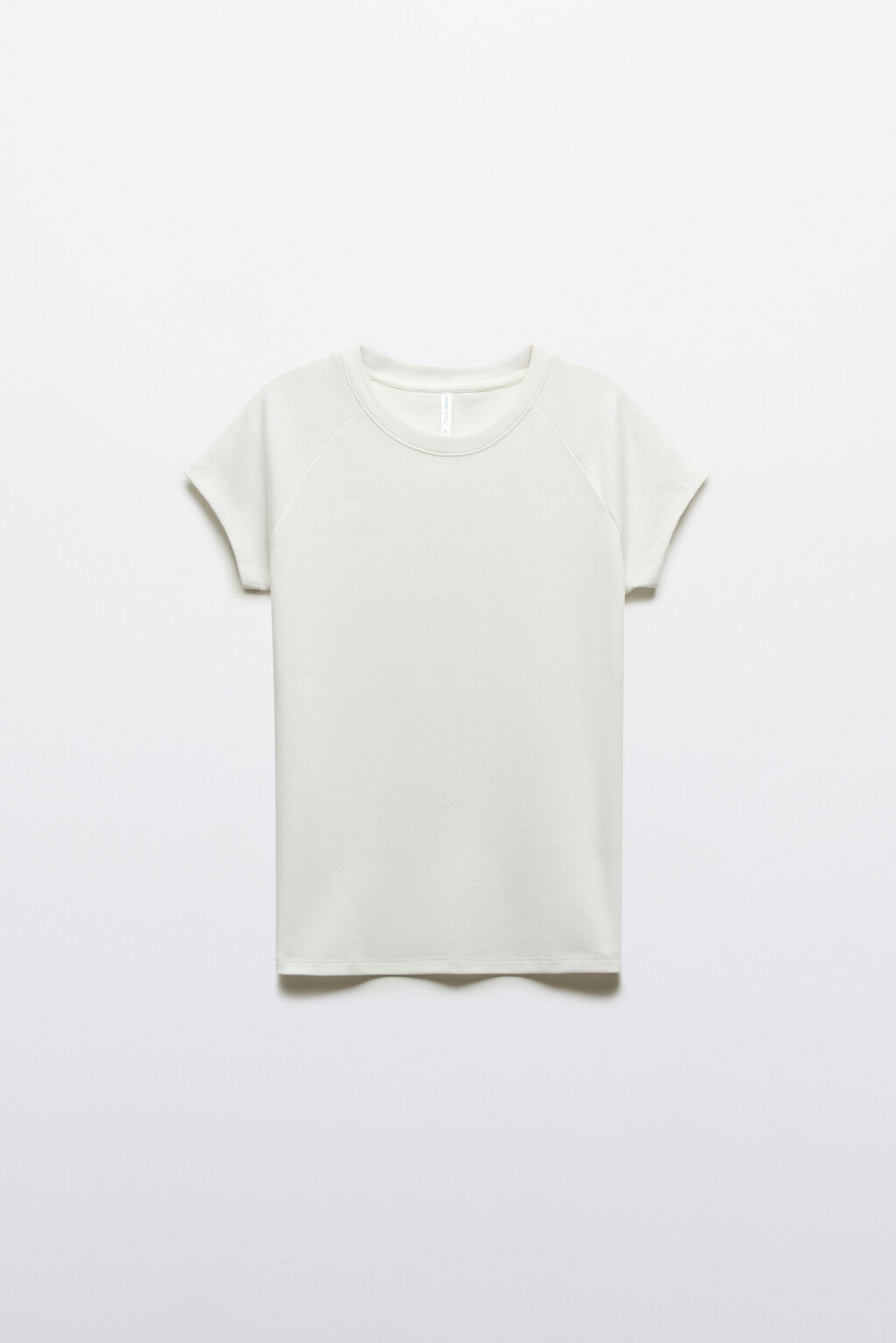 Футболка облегающая с рукавами-реглан - цвет молочный - 7