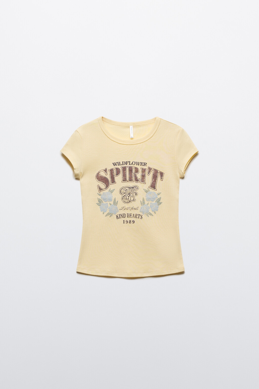 Футболка хлопковая облегающая с принтом - цвет желтый - 7