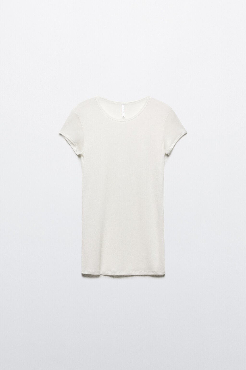 Футболка-топ облегающая из тенсела - цвет белый - 7