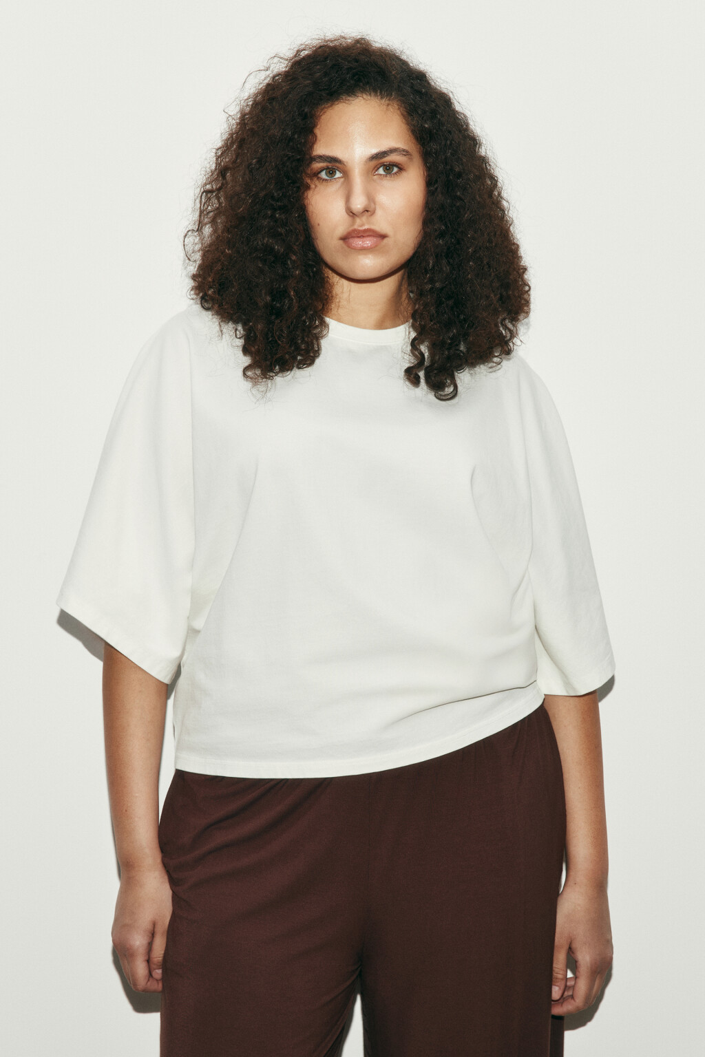 Футболка хлопковая с вареным эффектом - цвет белый - 2