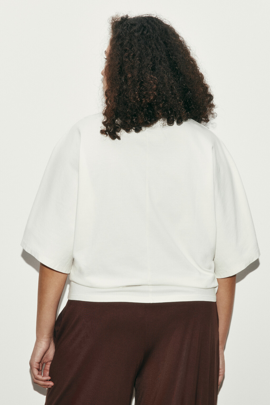 Футболка хлопковая с вареным эффектом - цвет белый - 3