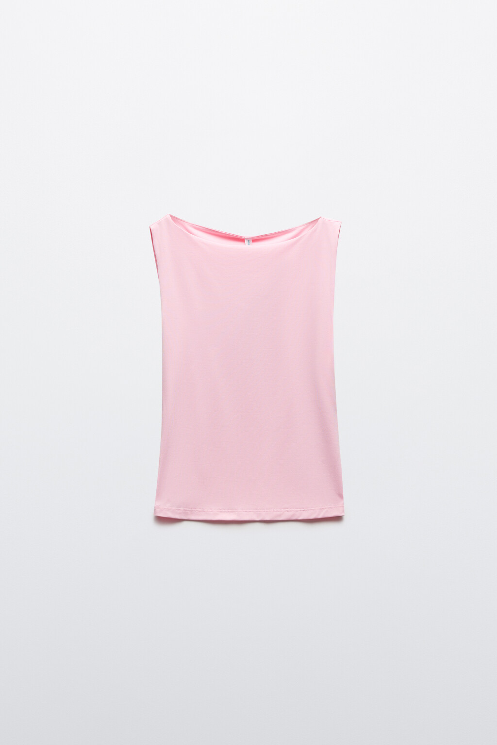 Майка-топ облегающая на широких бретелях - цвет розовый - 1
