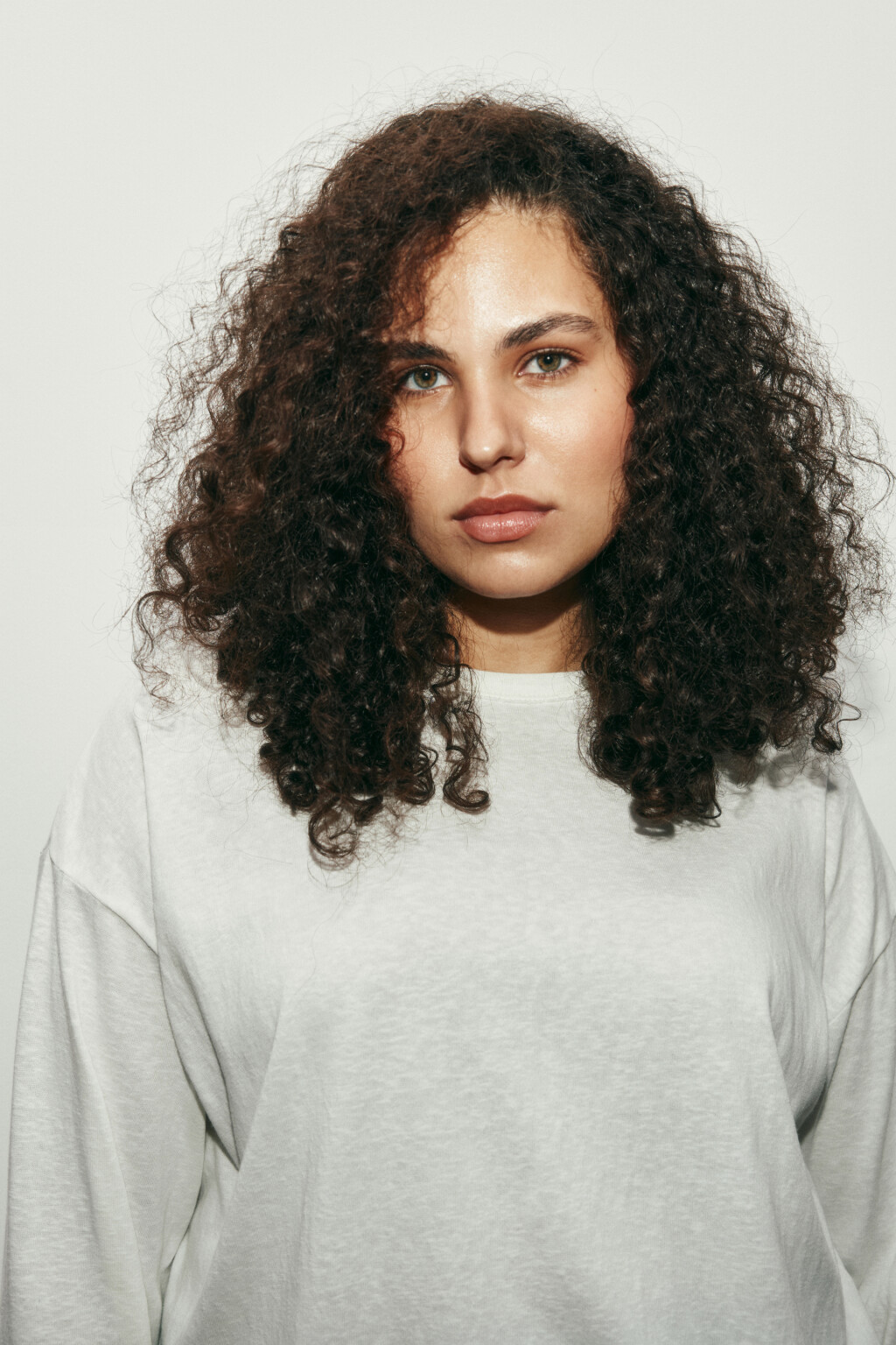 Лонгслив свободный базовый - цвет молочный - 5