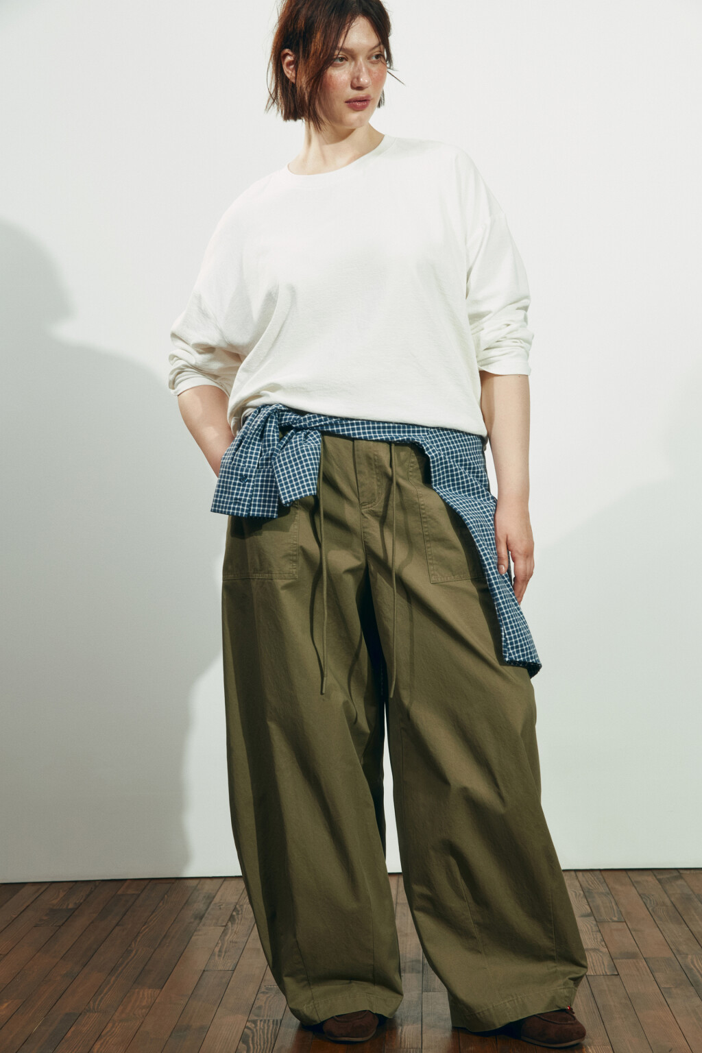 Лонгслив хлопковый базовый - цвет молочный - 2