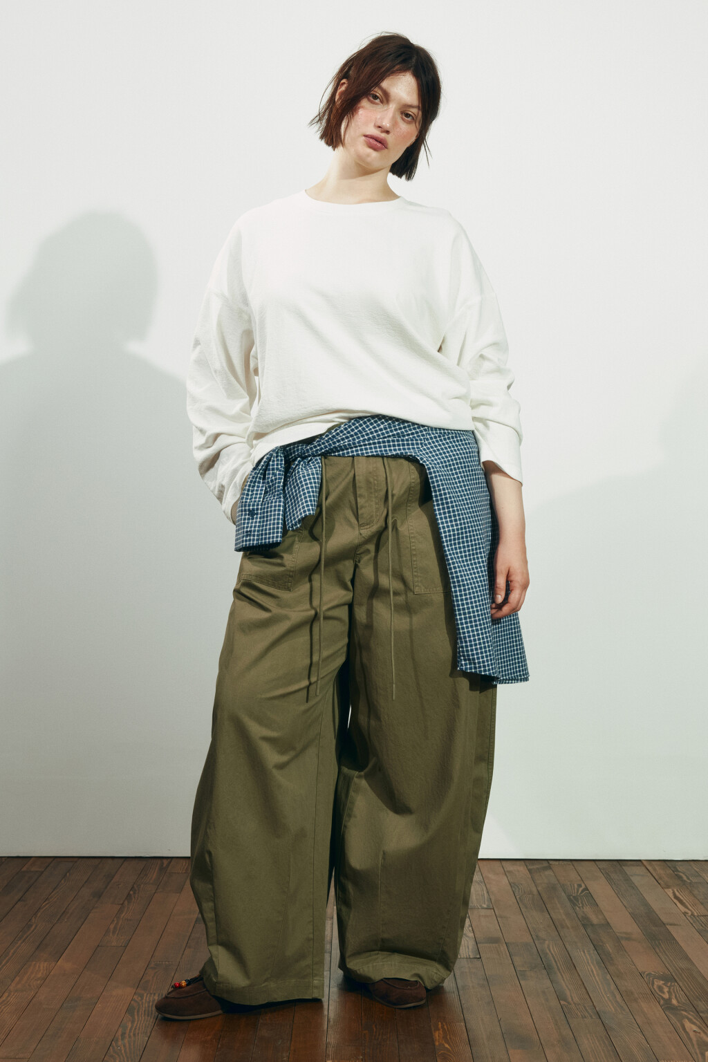 Лонгслив хлопковый базовый - цвет молочный - 5