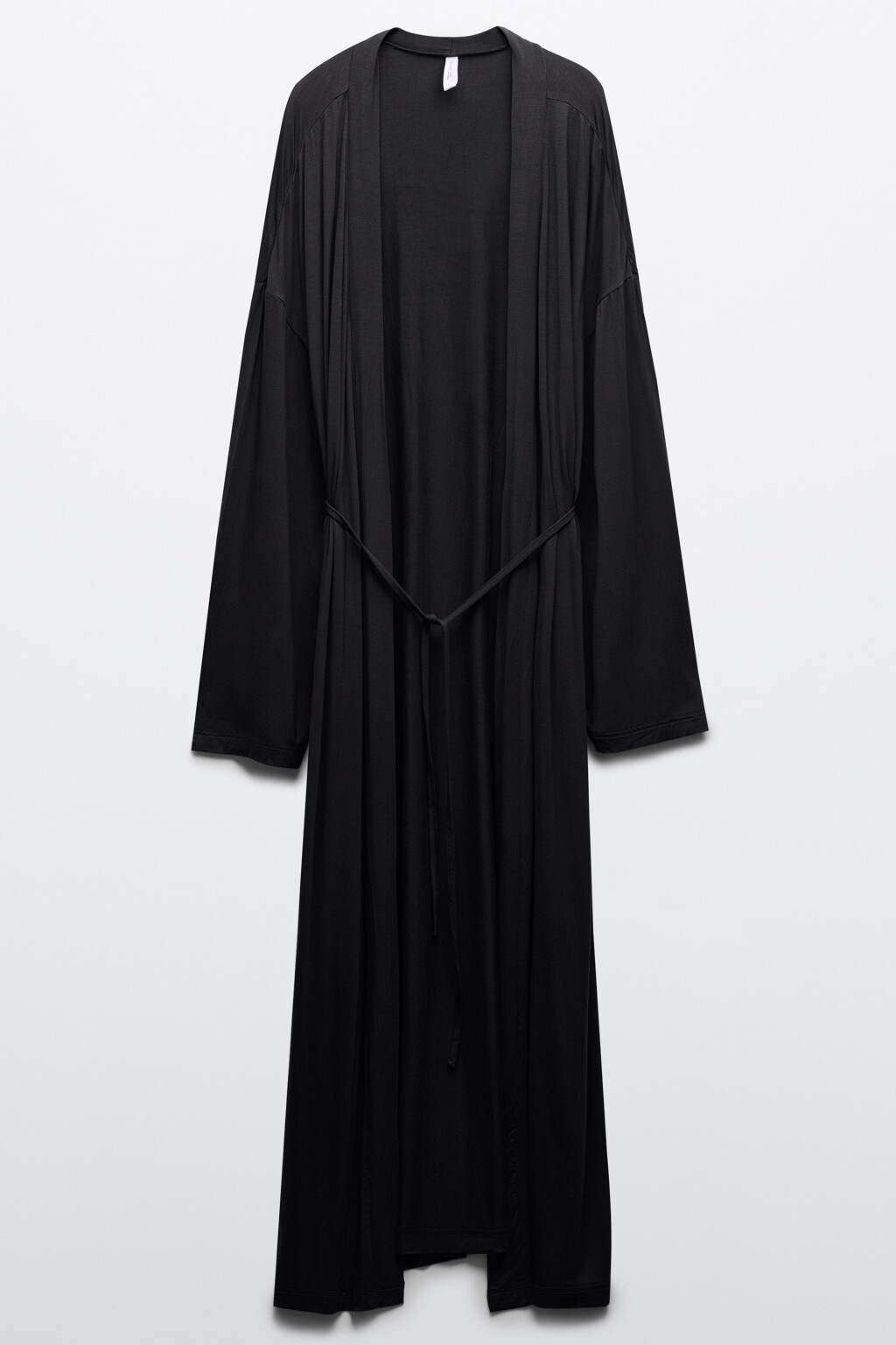 Кардиган вискозный в длине макси - цвет черный - 7