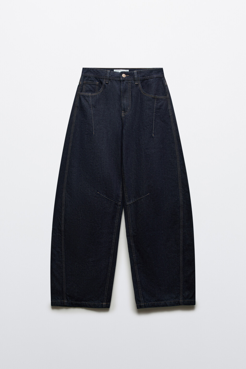 Джинсы barrel fit со средней посадкой - цвет синий - 1