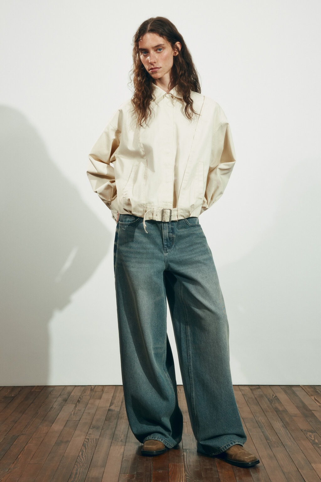 Джинсы baggy fit со средней посадкой - цвет синий - 5