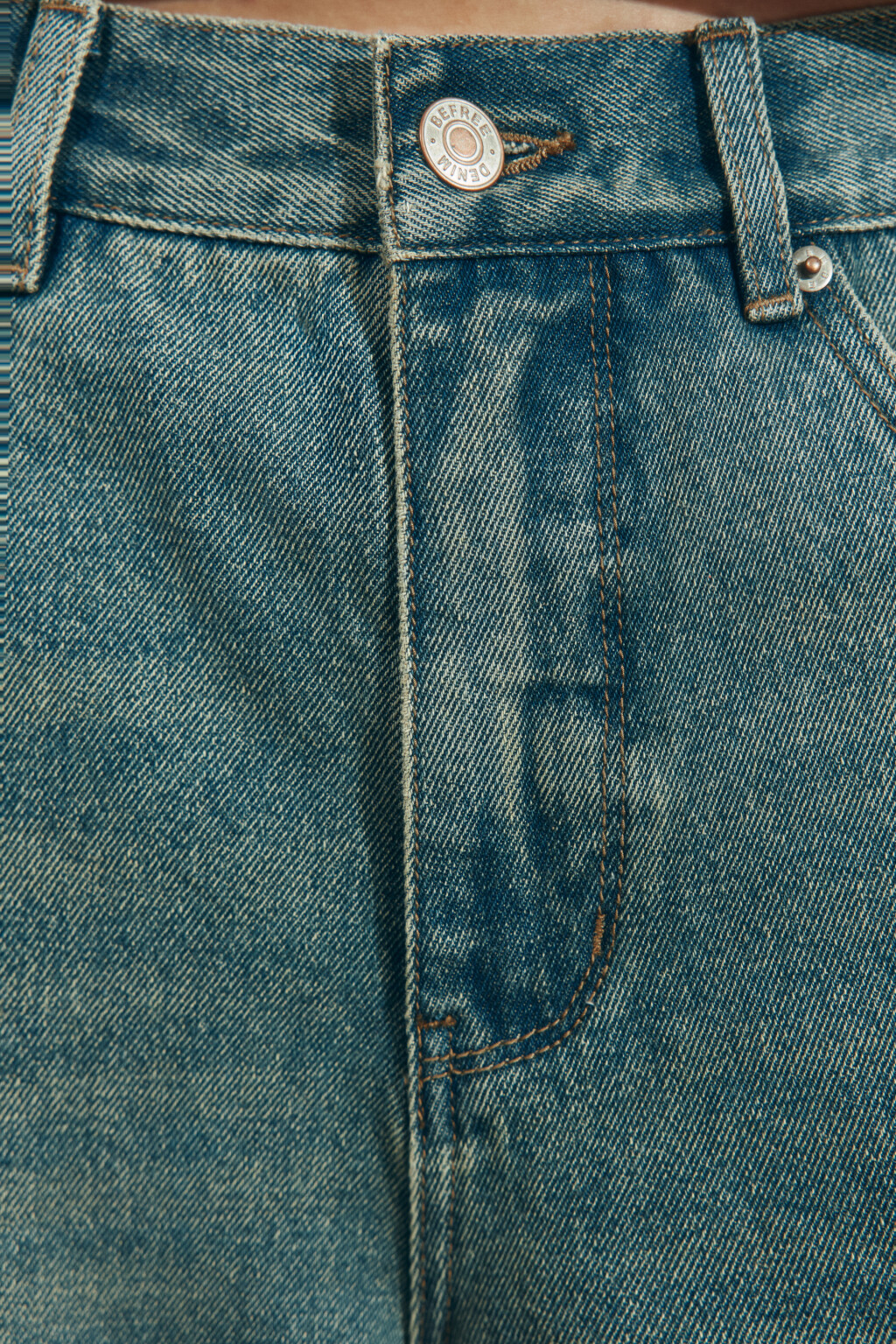 Джинсы baggy fit со средней посадкой - цвет синий - 7