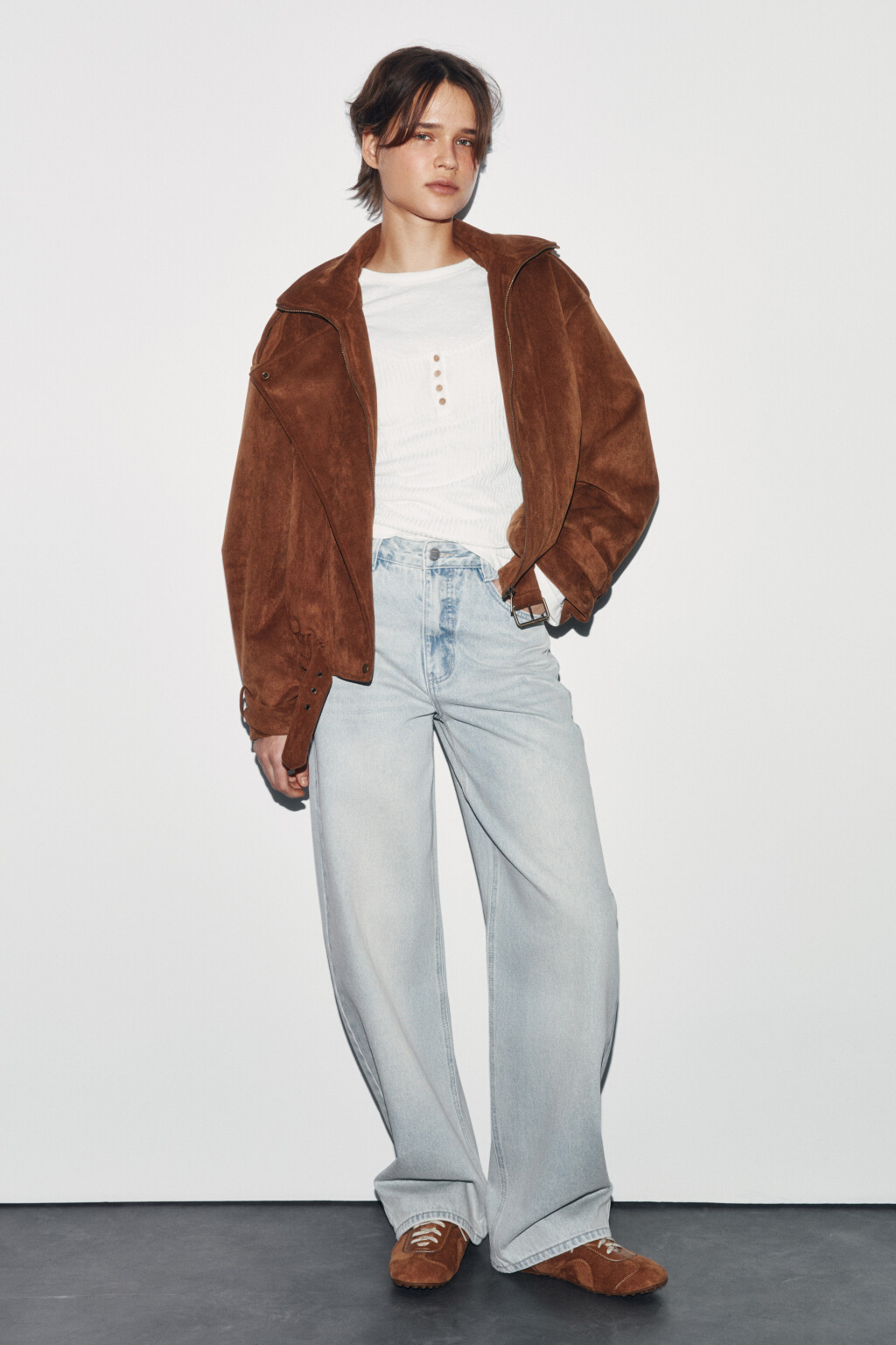 Джинсы barrel fit с высокой посадкой - цвет голубой - 4