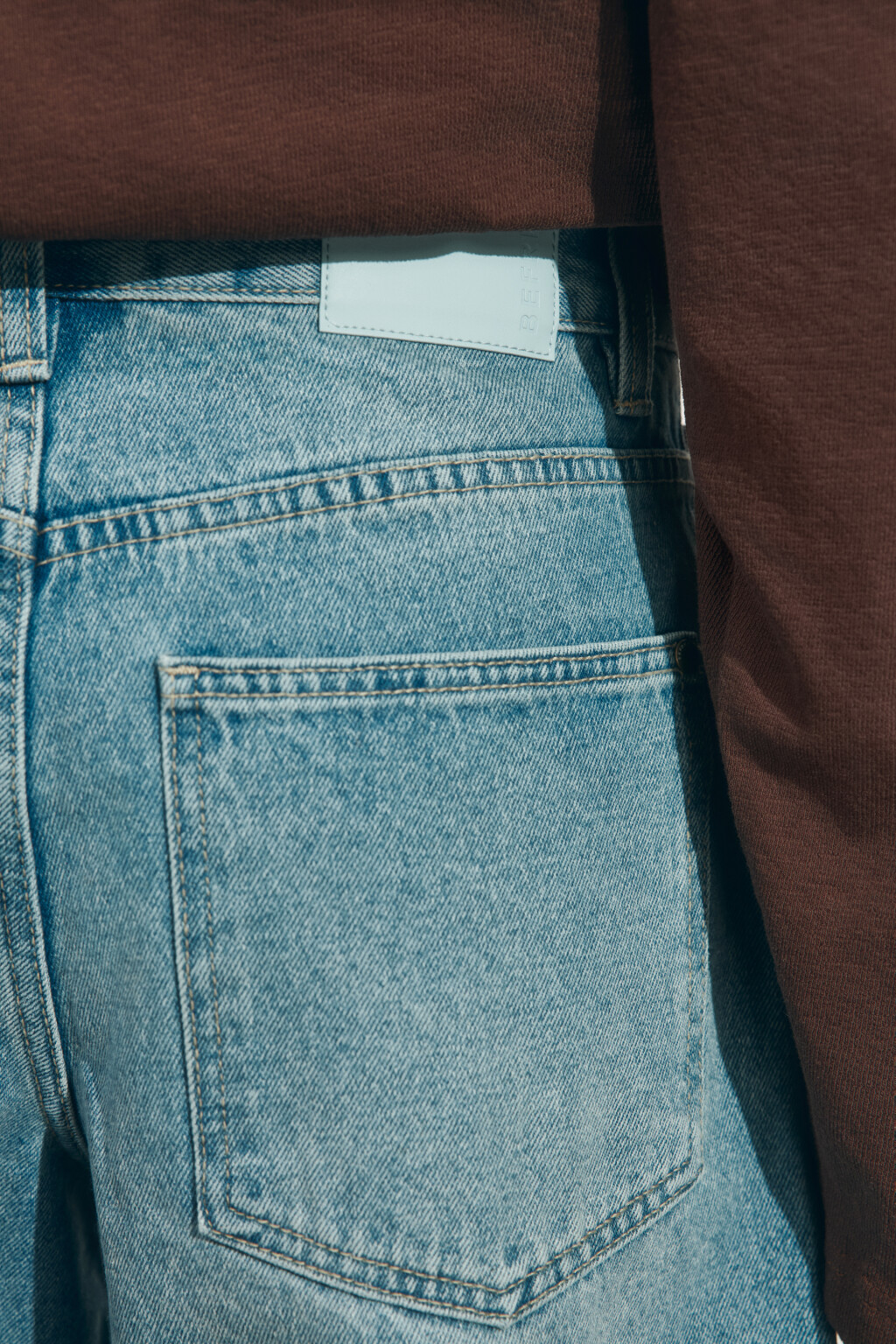 Джинсы barrel fit с высокой посадкой - цвет голубой - 7