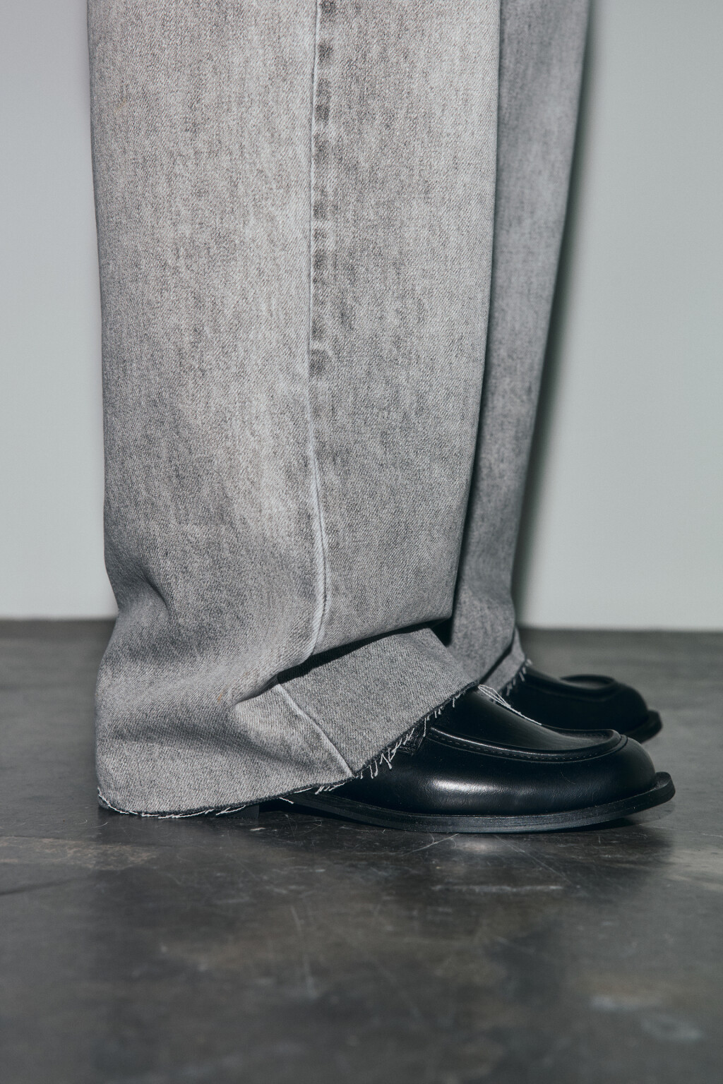 Джинсы straight fit с высокой посадкой - цвет серый - 7