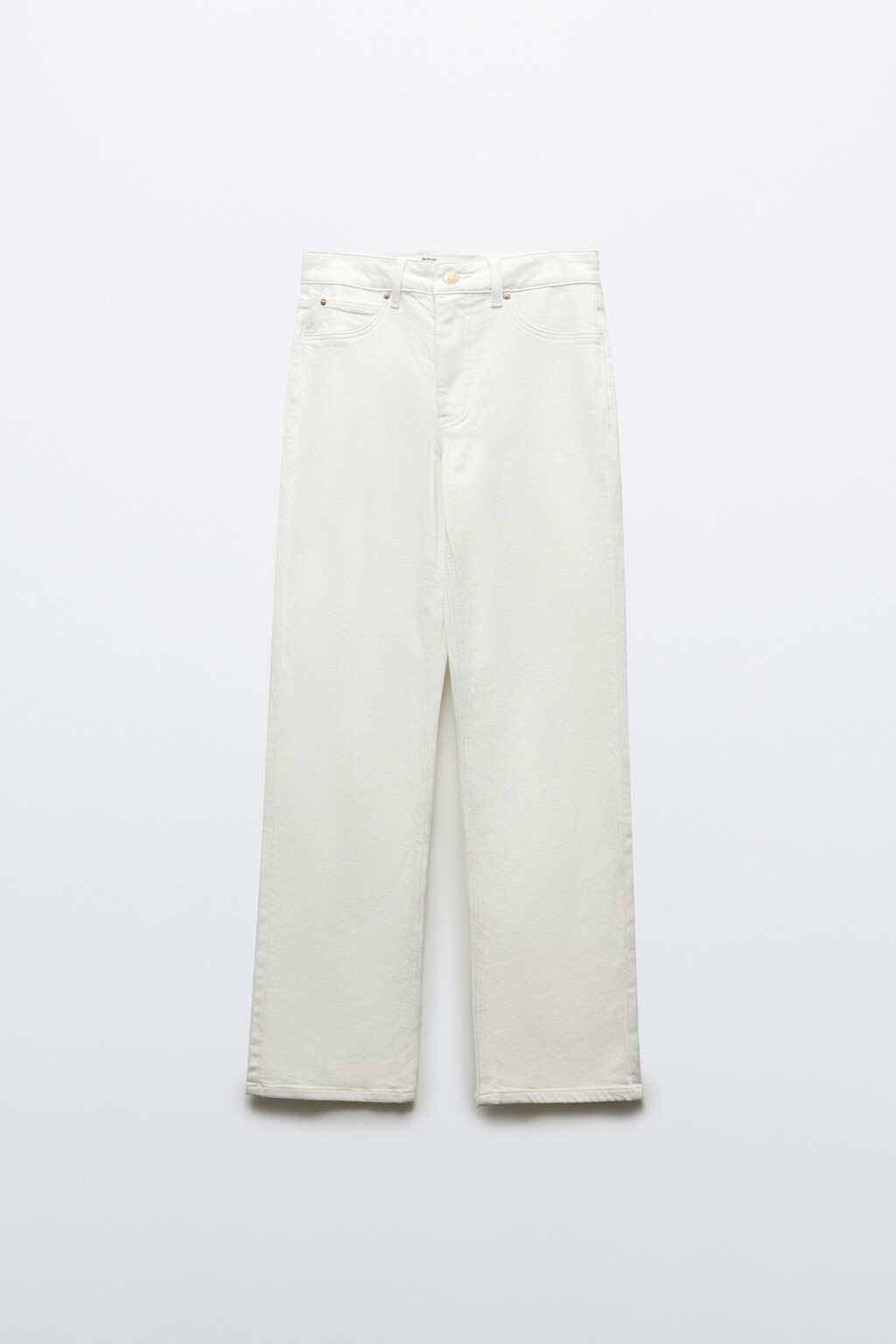 Джинсы straight fit со средней посадкой - цвет белый - 8