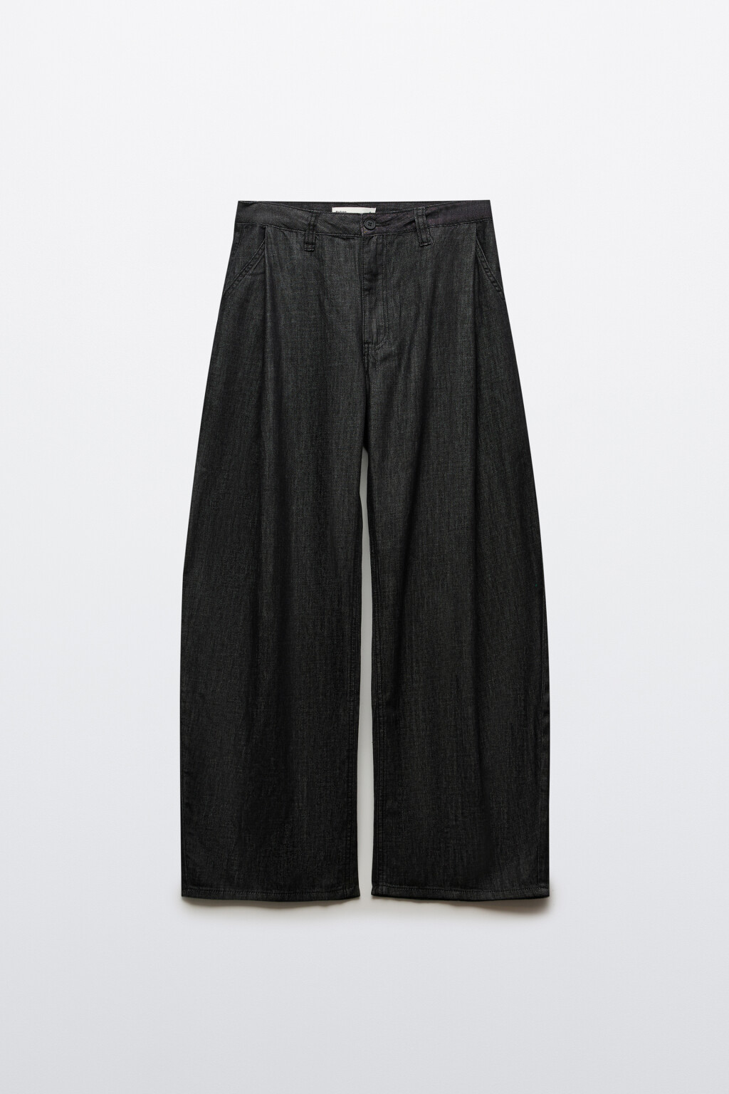 Джинсы-баллоны со средней посадкой и складками - цвет черный - 8