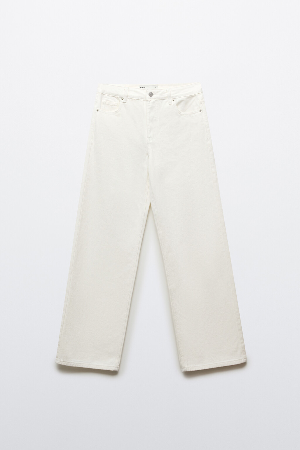 Джинсы прямые со средней посадкой - цвет белый - 7