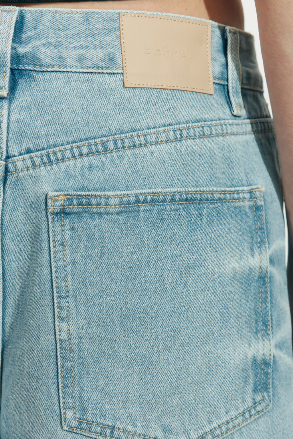 Джинсы baggy fit со средней посадкой - цвет голубой - 7