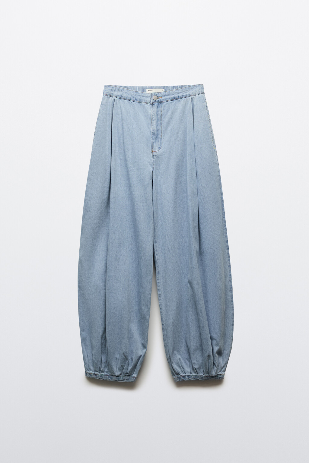 Джинсы-аладдины со средней посадкой - цвет голубой - 8