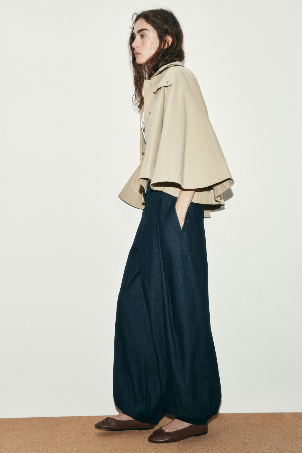 Джинсы-аладдины со средней посадкой - цвет синий - 1