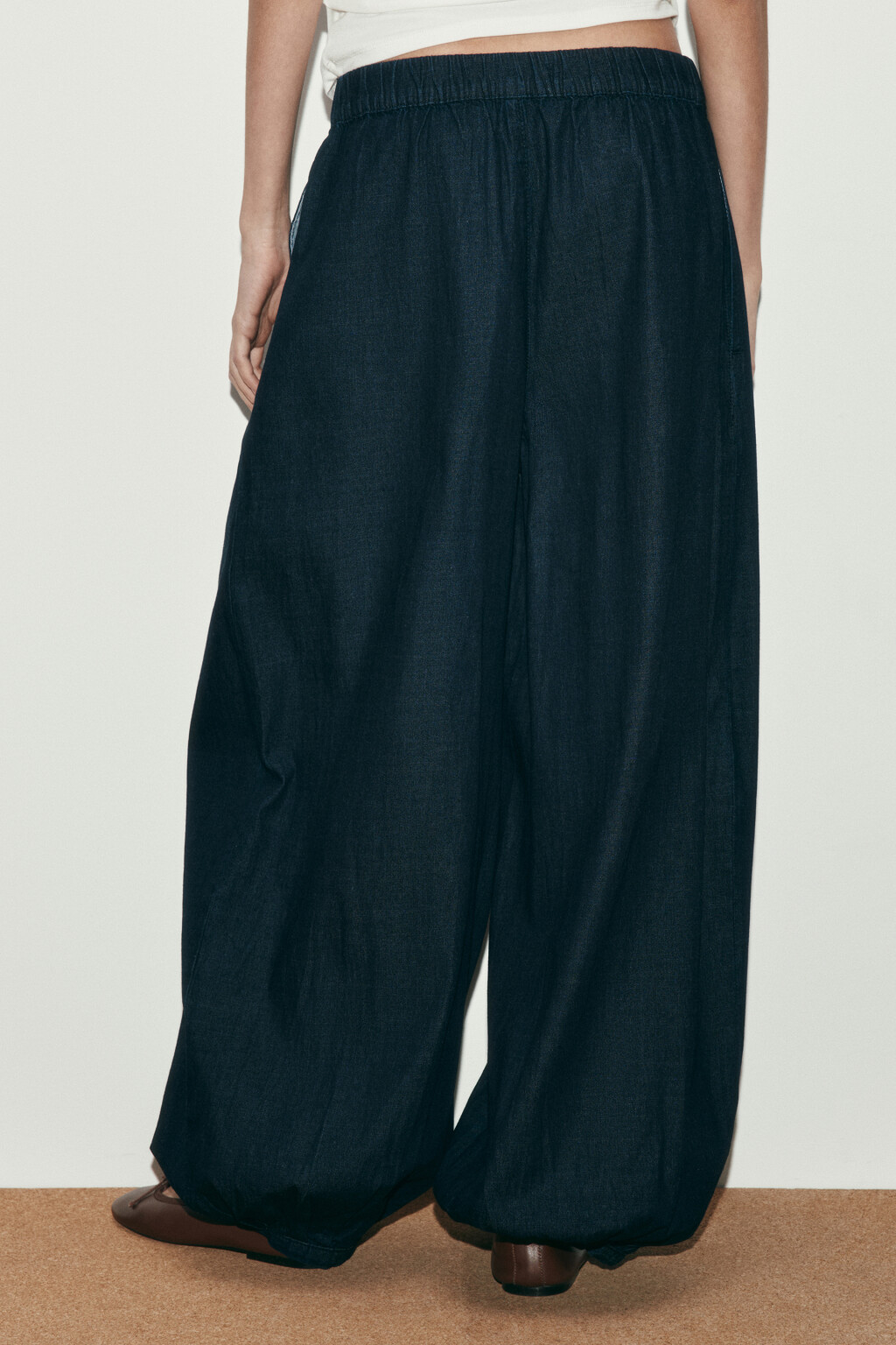 Джинсы-аладдины со средней посадкой - цвет синий - 4