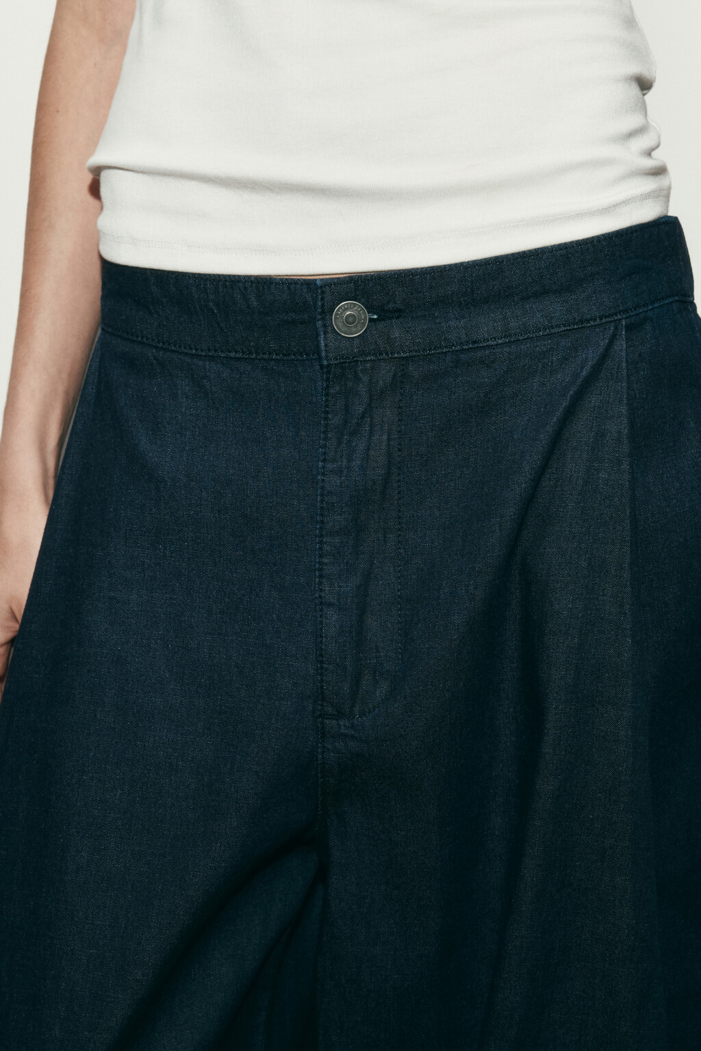 Джинсы-аладдины со средней посадкой - цвет синий - 6