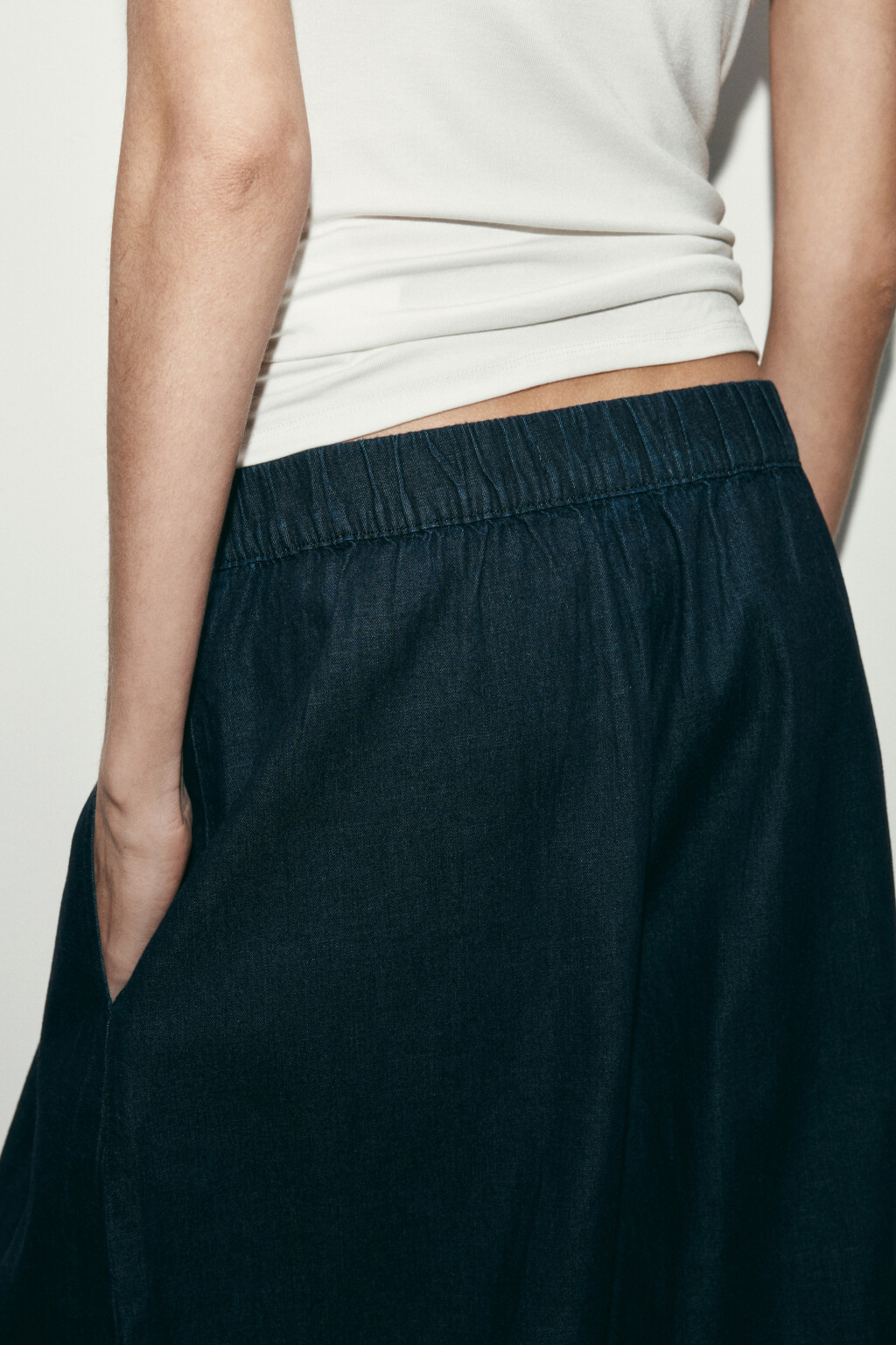 Джинсы-аладдины со средней посадкой - цвет синий - 7