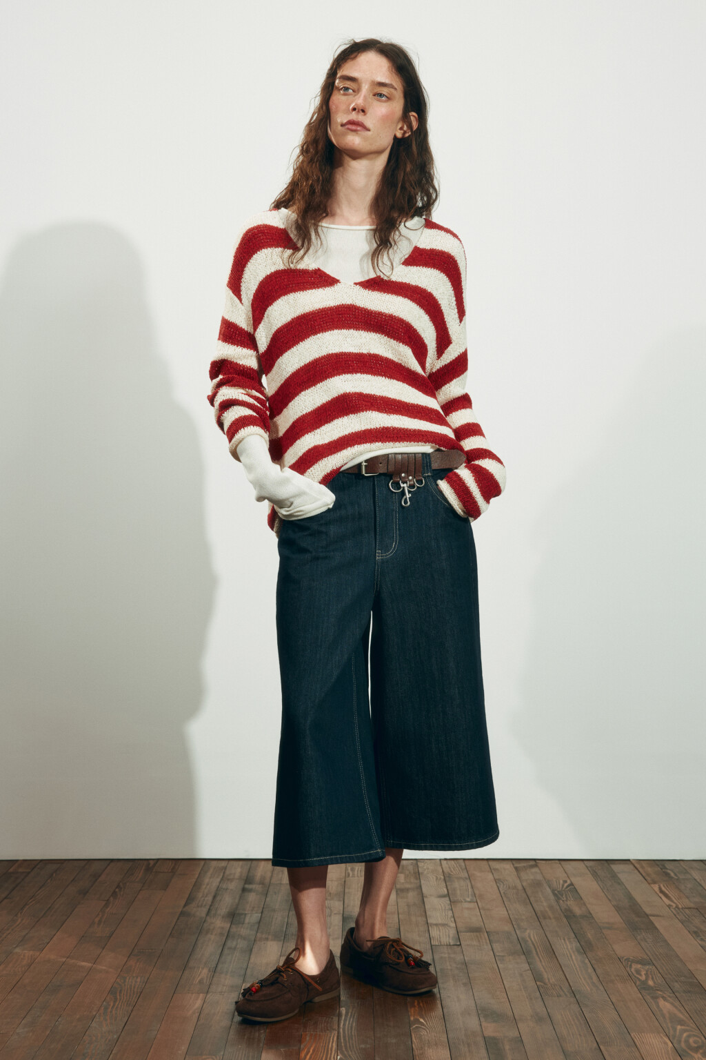 Джортсы с низкой посадкой и лиоцеллом - цвет синий - 4