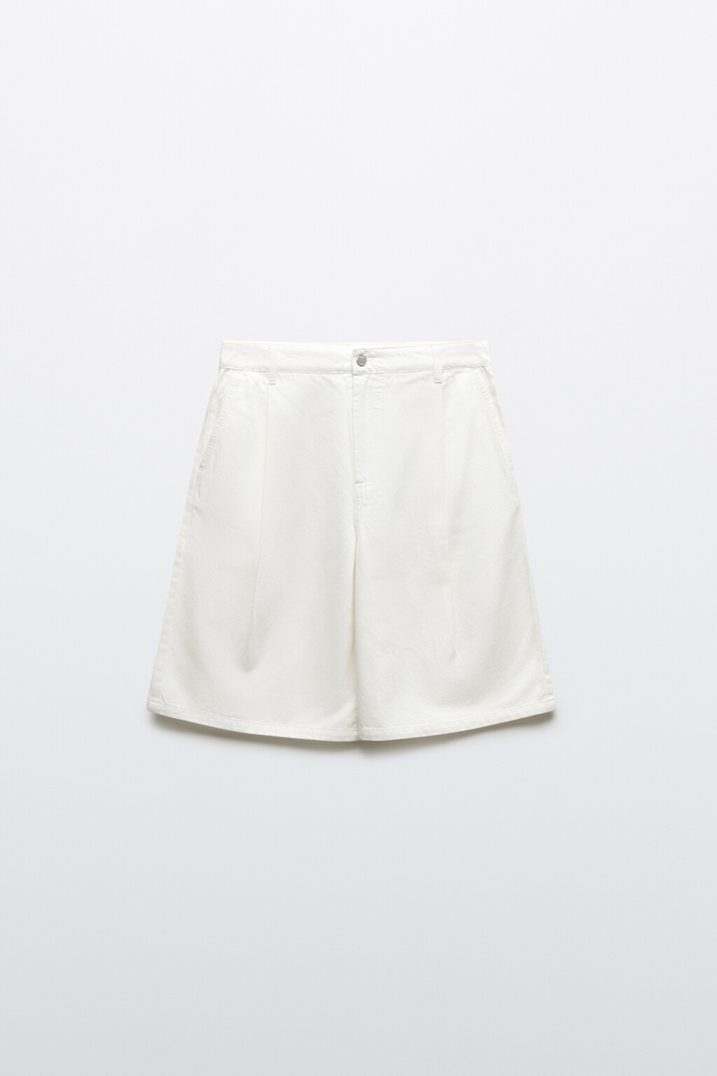 Джортсы с лиоцеллом и средней посадкой - цвет белый - 7