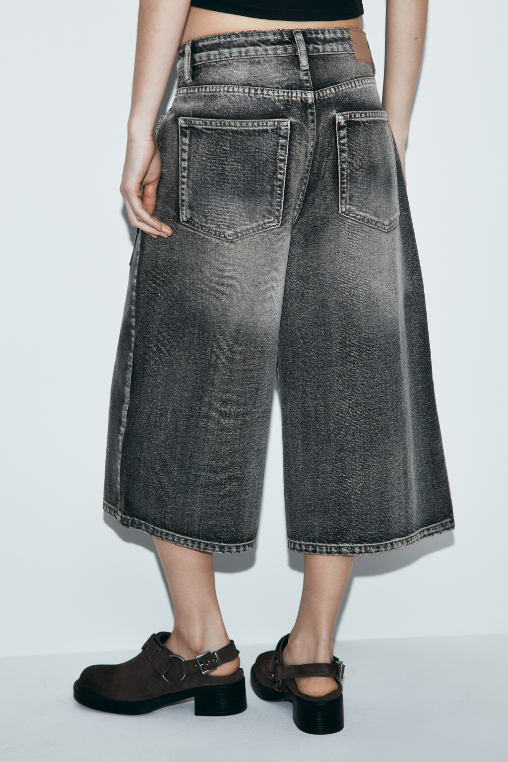 Джортсы со средней посадкой удлиненные - цвет серый - 3