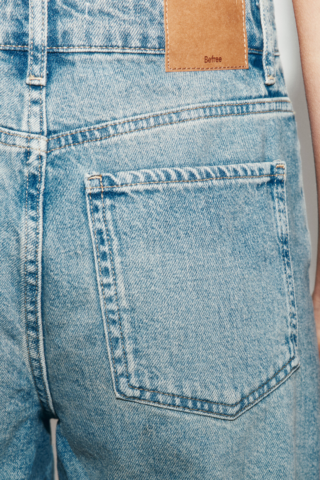 Шорты джинсовые с высокой посадкой короткие - цвет синий - 7