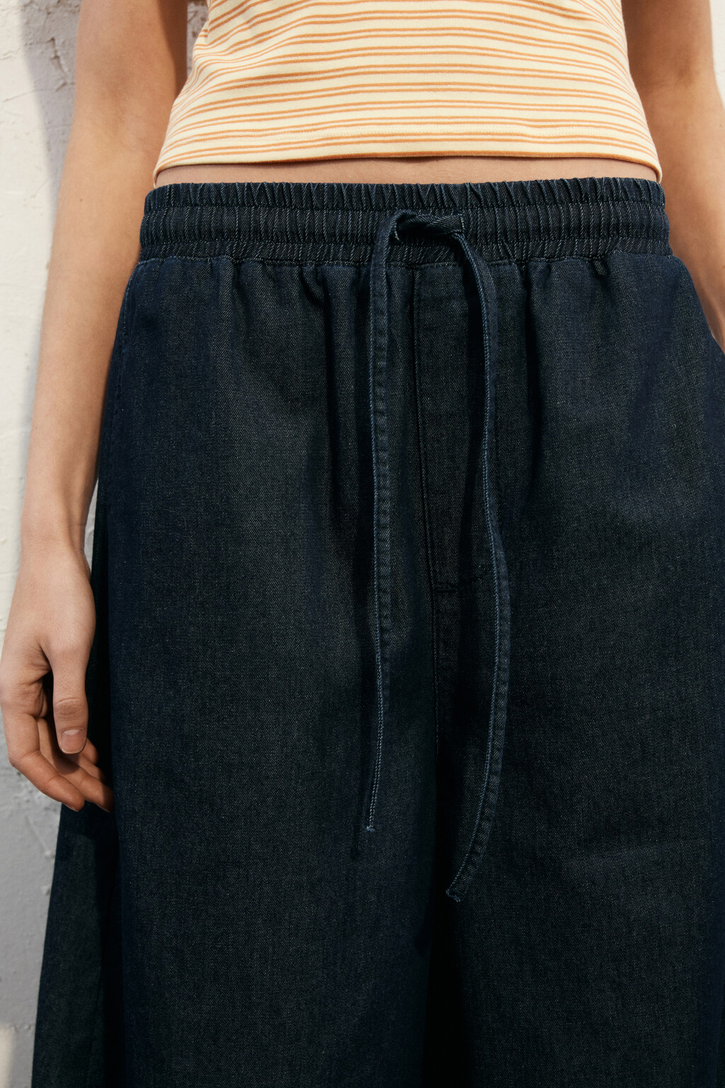 брюки (бермуды) джинсовые женские - цвет синий - 6