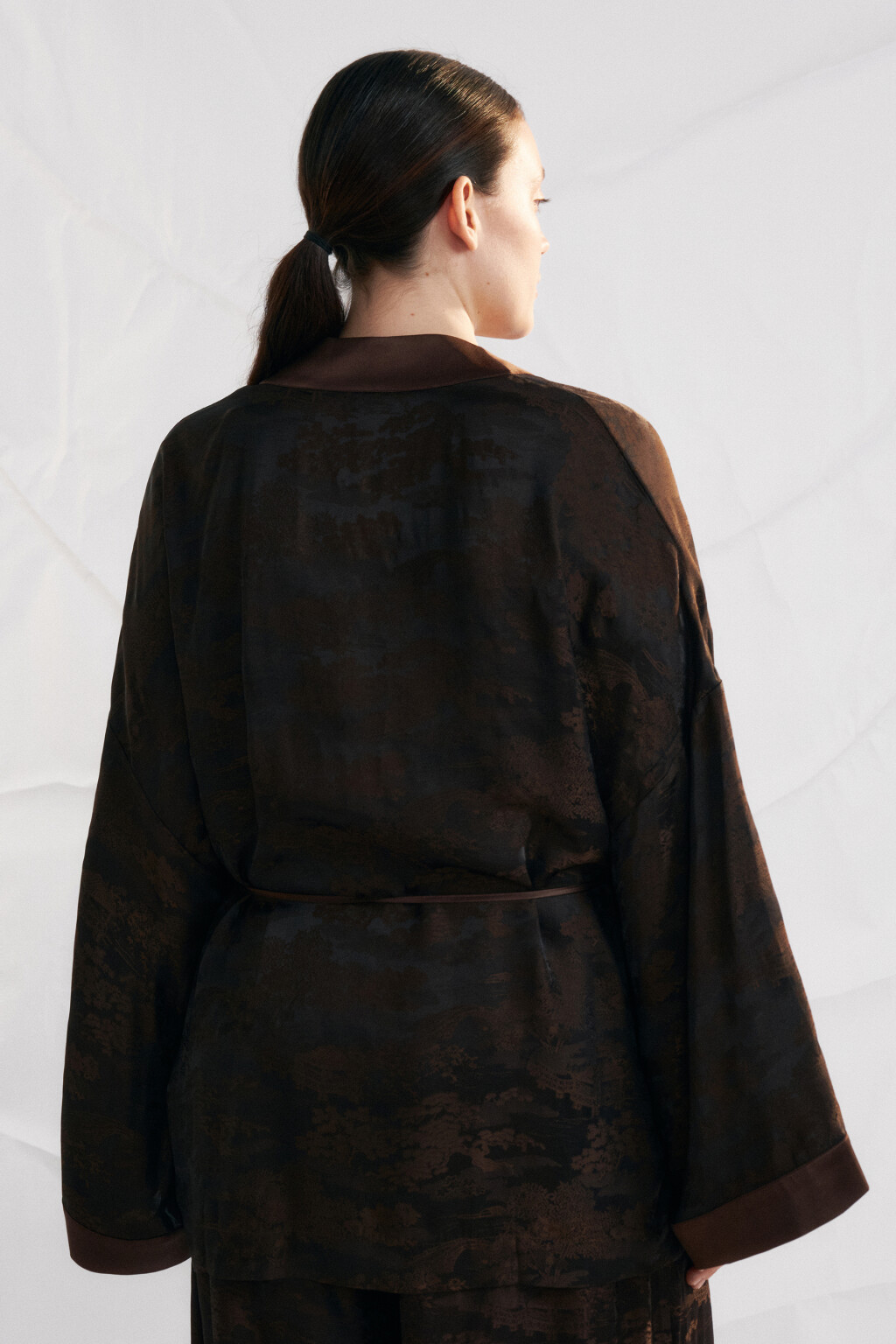 блузка женская - цвет коричневый - 3