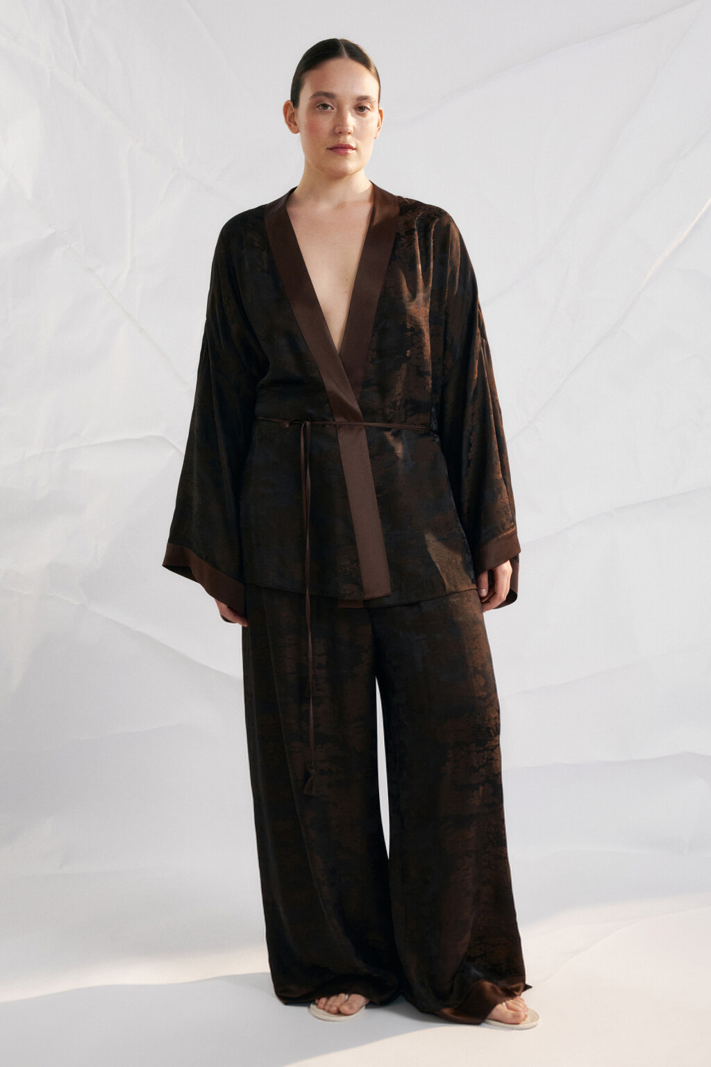 блузка женская - цвет коричневый - 4