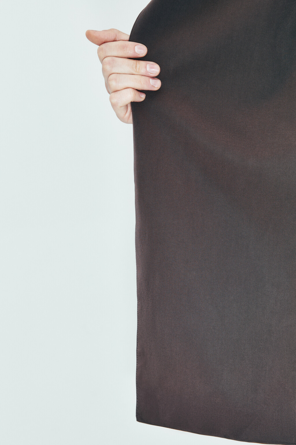 Пиджак вискозный с поясом - цвет коричневый - 9