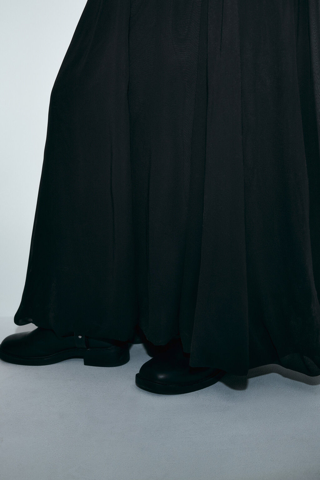 Юбка-баллон макси с высокой посадкой - цвет черный - 7