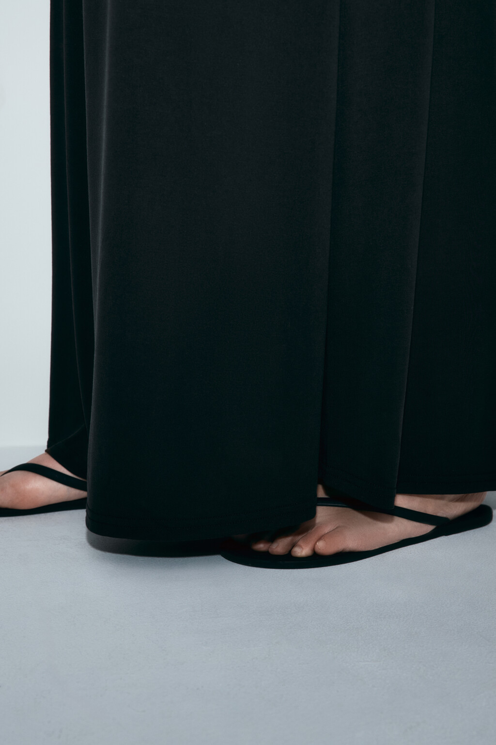Юбка-годе из модала со средней посадкой - цвет черный - 6