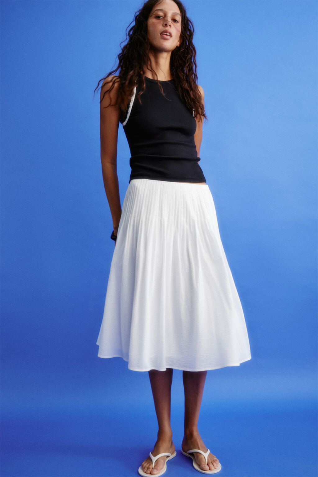 юбка женская - цвет молочный - 1