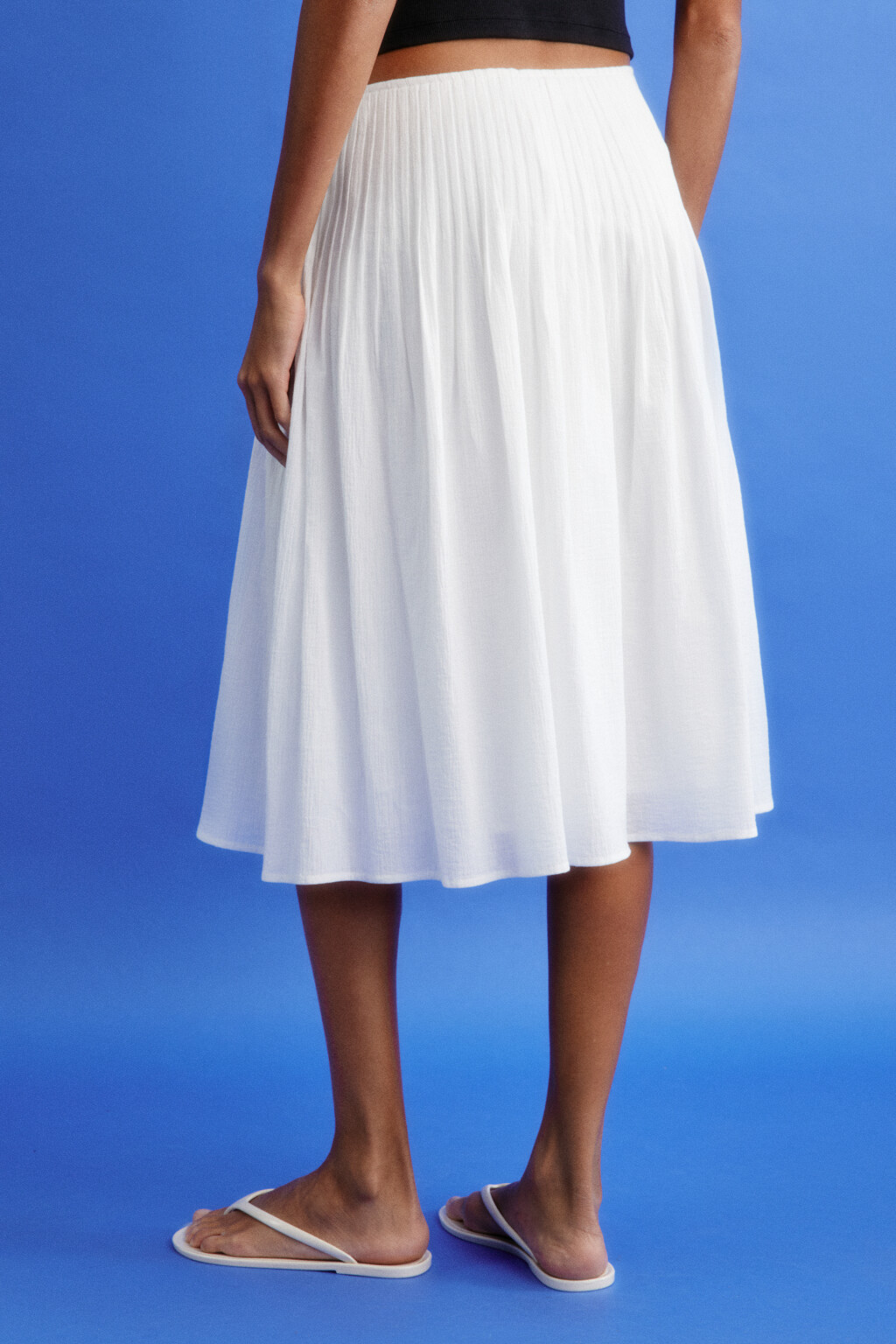 юбка женская - цвет молочный - 3