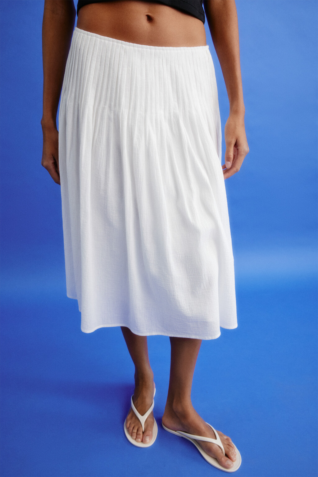 юбка женская - цвет молочный - 5