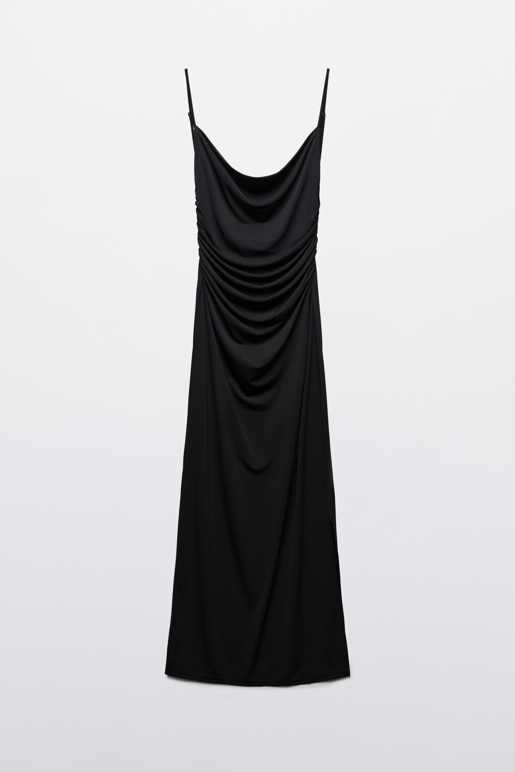 Платье-комбинация макси - цвет черный - 6