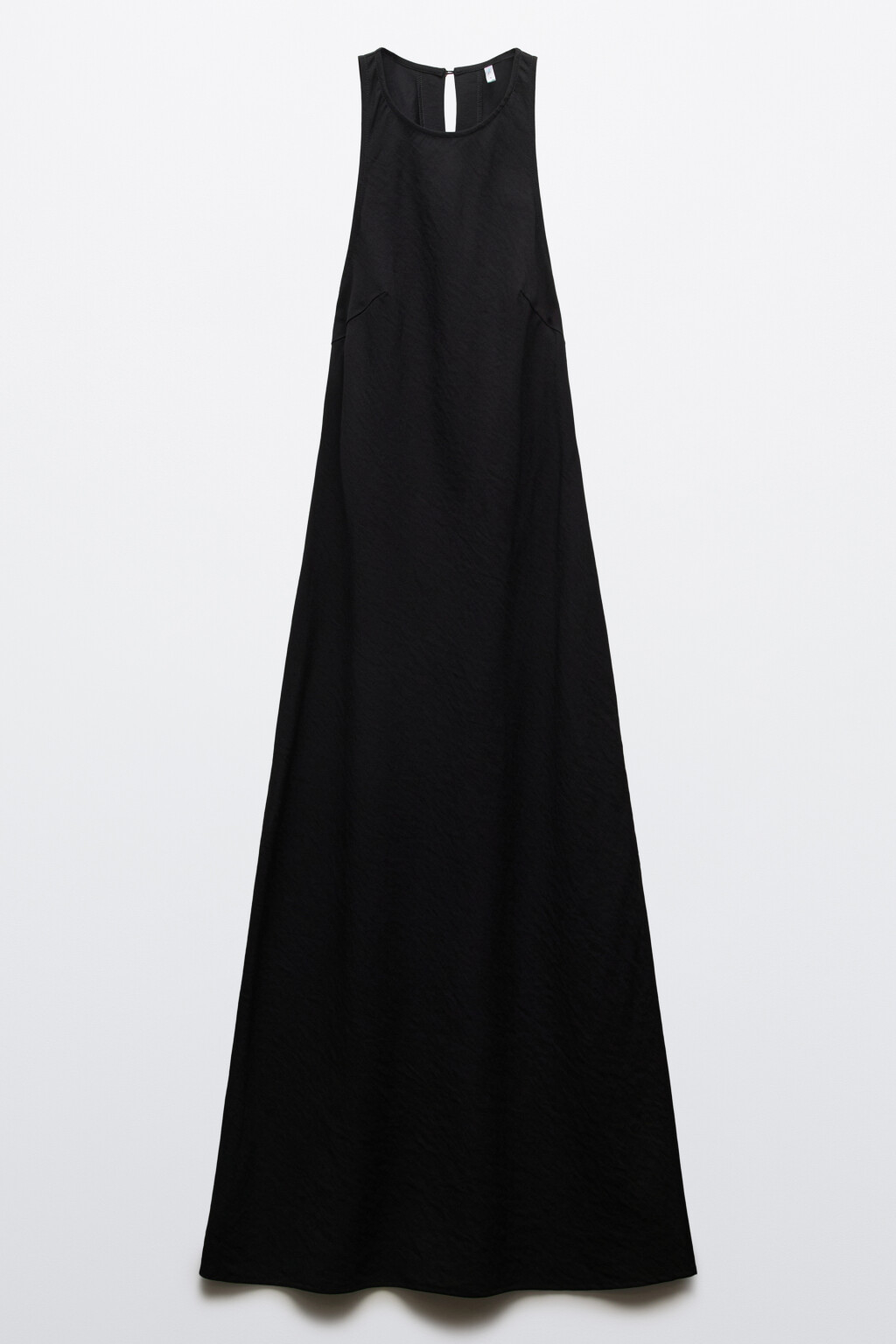 Платье-майка макси вискозное - цвет черный - 7