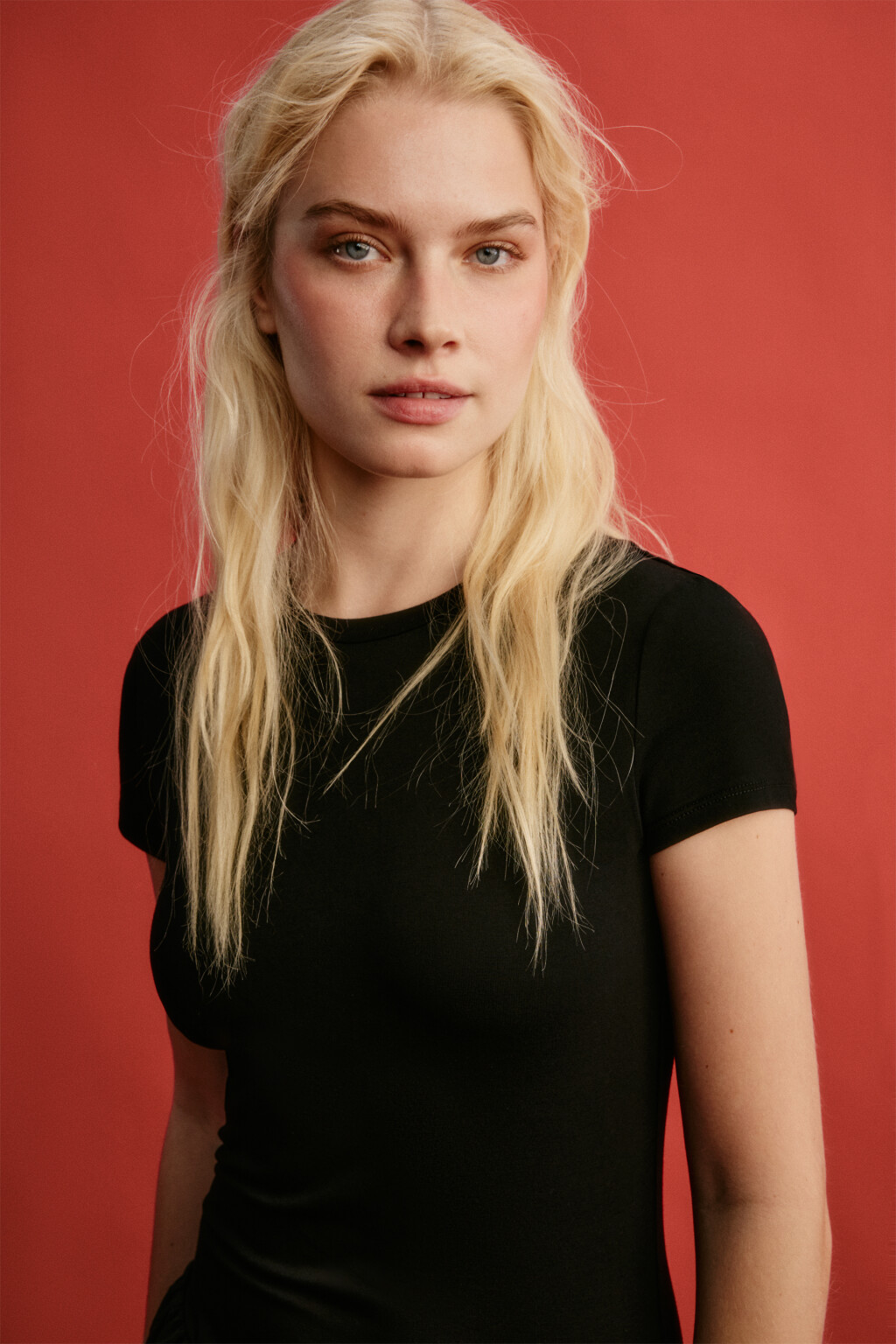 Платье-баллон макси хлопковое с пышной юбкой - цвет черный - 6