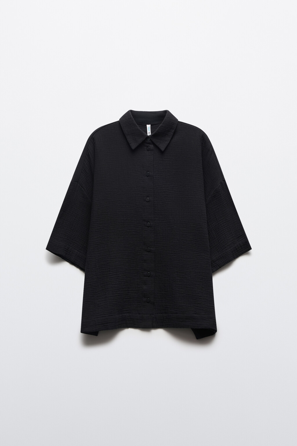 блузка женская - цвет черный - 1