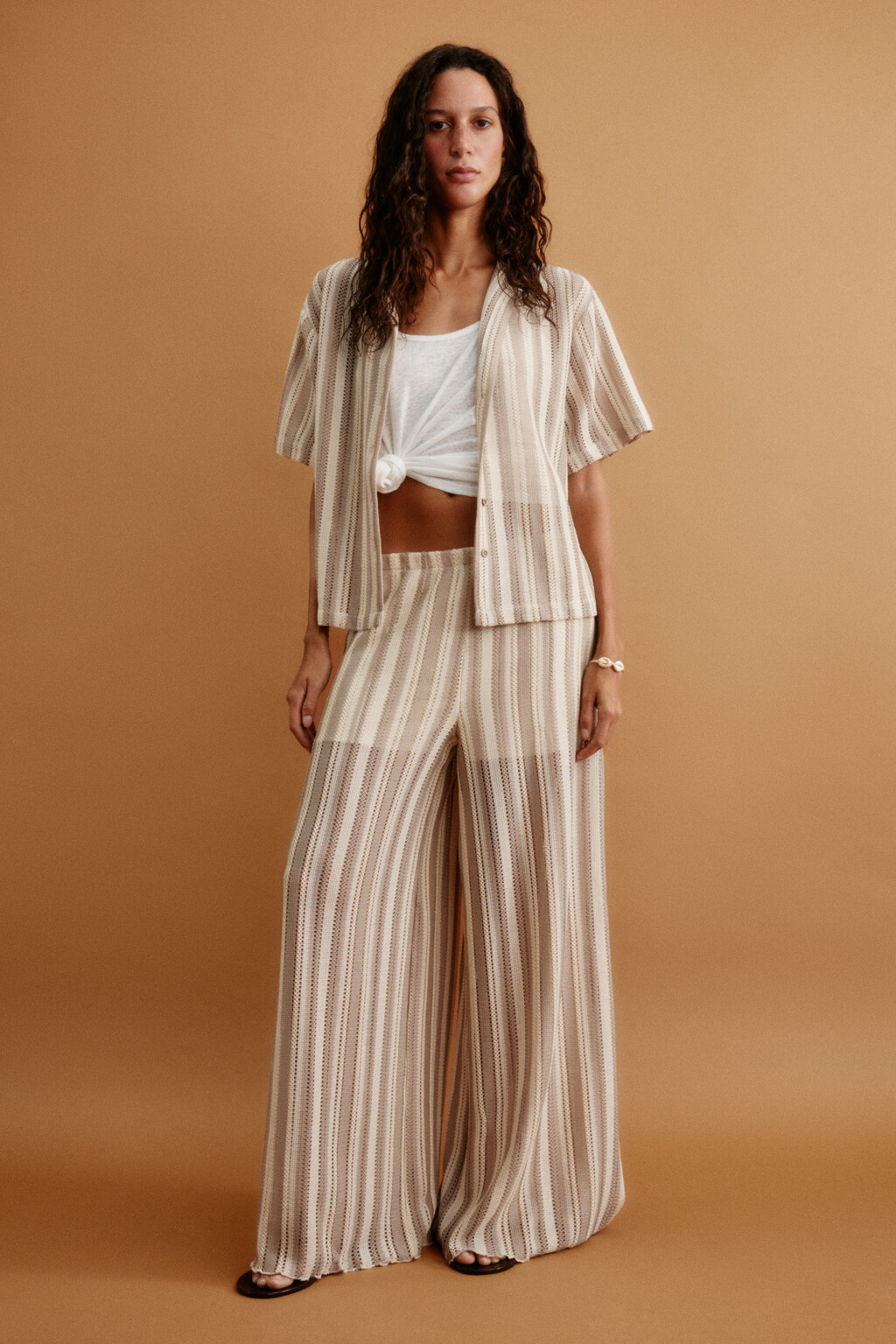 блузка женская - цвет бежевый - 5