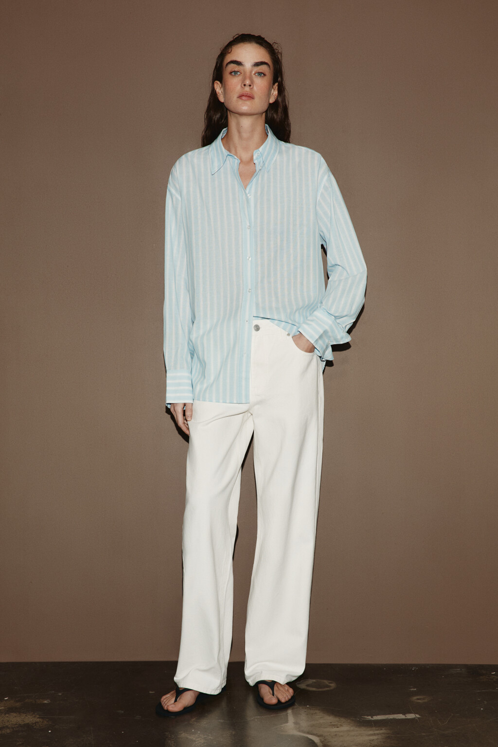 блузка женская - цвет голубой - 4