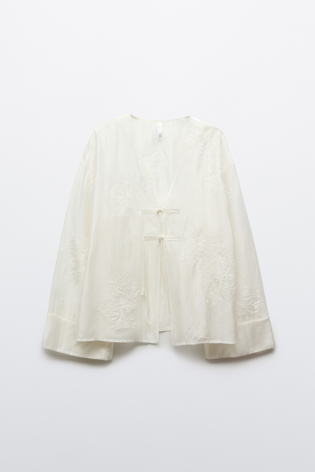 блузка женская - цвет белый - 1