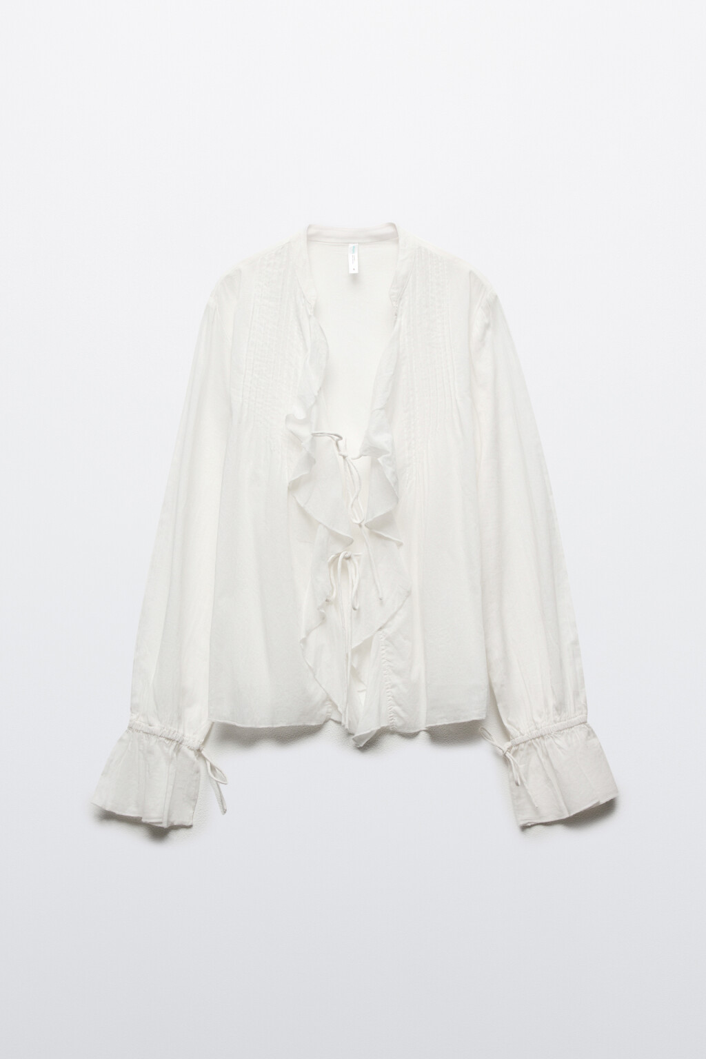блузка женская - цвет белый - 1